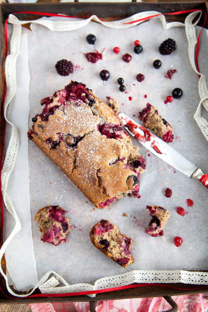 Buchweizen-Beeren Kuchen