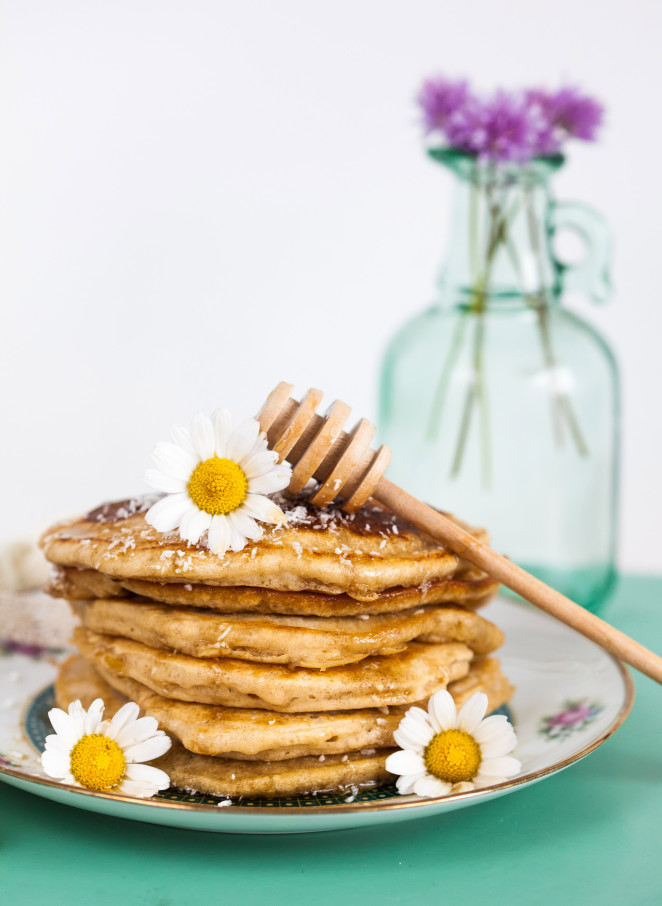 Pancakes mit Kokosmilch