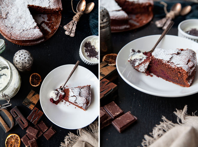 Schokoladekuchen mit Roter Rübe