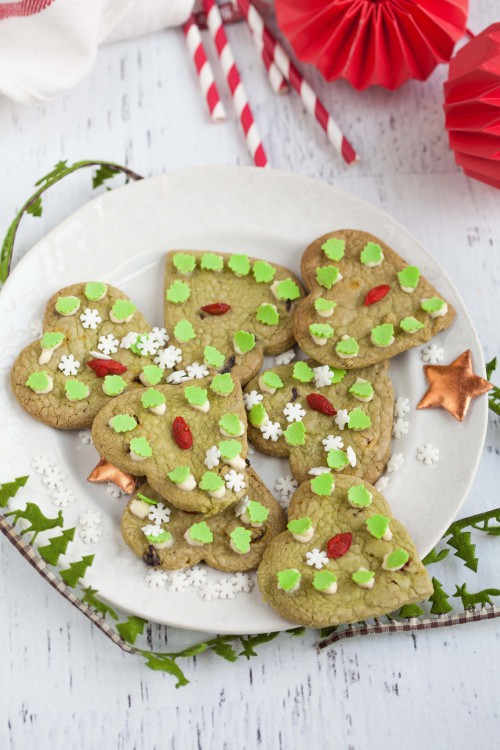 Bild für Matcha-Shortbread mit Goji-Beeren