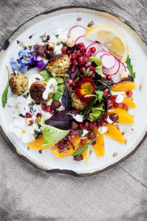 Picture for Quinoa Balls on a Colourful Bed of Leaves